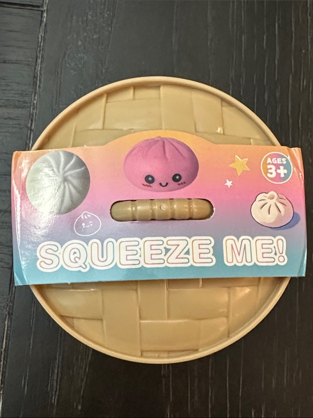 Squeeze Me! Cute Pink Dumpling Squishy Toy